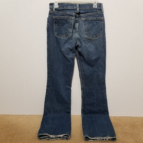 Old Navy jeans 4 Bootcut Just Below Waist lightly distressed denim VINTAGE - Picture 2 of 16